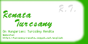 renata turcsany business card
