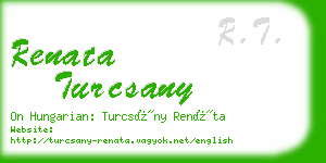 renata turcsany business card